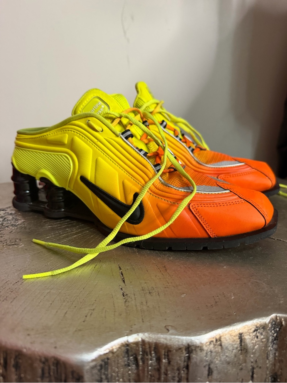Nike Orange and Yellow Running Sneakers
